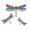 Dragonflies Wall Stencil | 2606 by Designer Stencils | Animal & Nature Stencils | Reusable Art Craft Stencils for Painting on Walls, Canvas, Wood | Reusable Plastic Paint Stencil for Home Makeover | Easy to Use & Clean Art Stencil